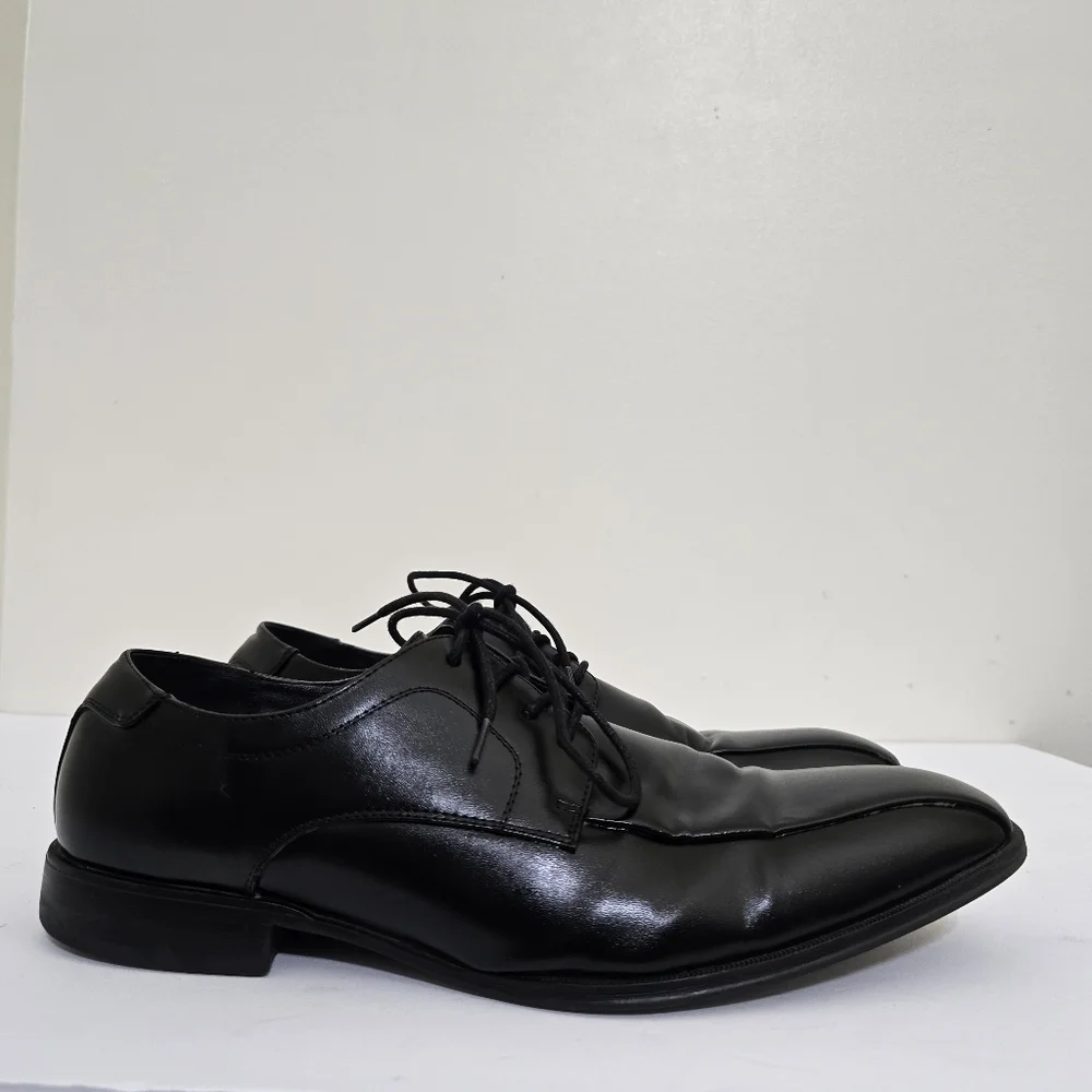 ALFANI size 12 Seth Lace Up Oxford Dress Shoes Black